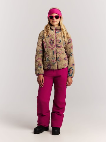 PROTEST Fleece jas 'PRTKylee JR' in Bruin