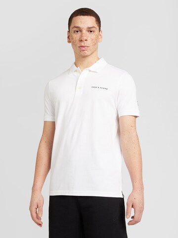 T-Shirt Lyle & Scott en blanc : devant