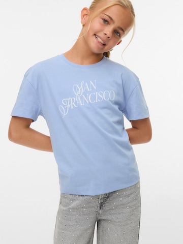 Vero Moda Girl Футболка 'VMVICTORIA' в Синий: спереди