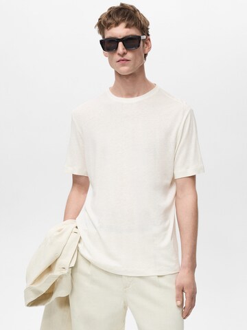 MANGO MAN Shirt 'LIMAN' in White: front