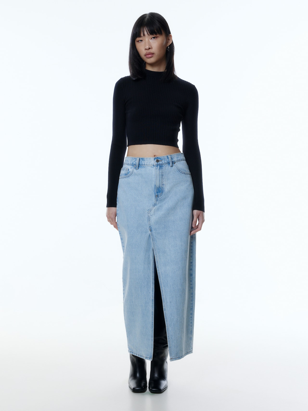 EDITED Shirt 'Marine' Zwart