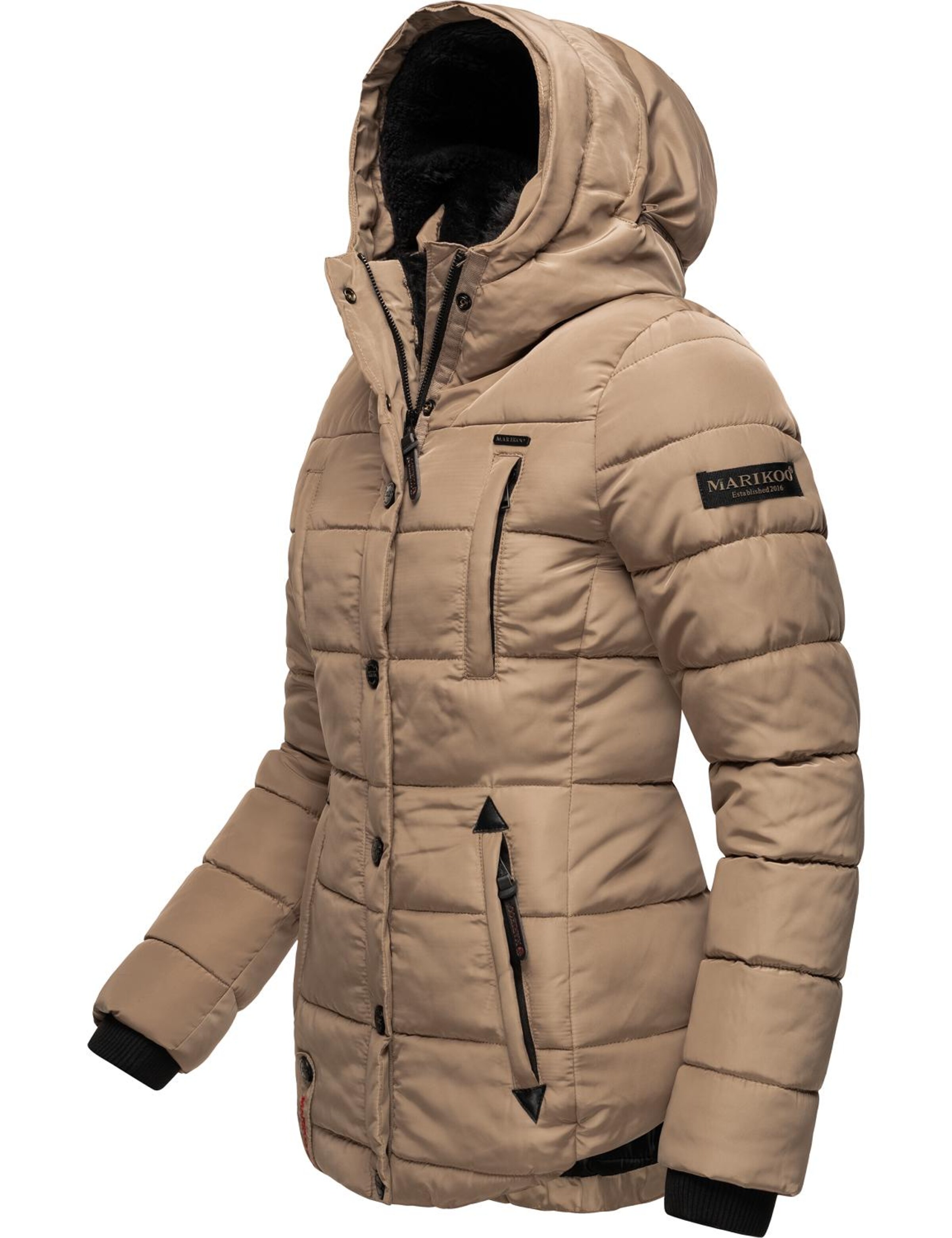 MARIKOO Зимняя куртка 'Lotusblüte' в Коричневый