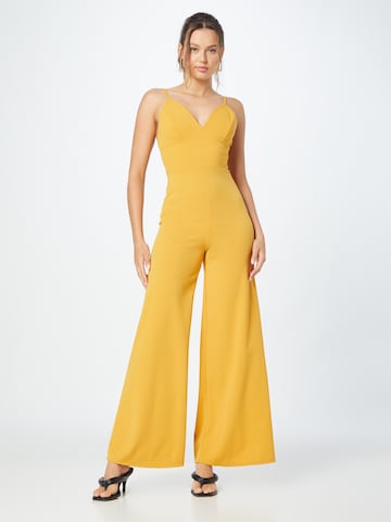 WAL G. Jumpsuit 'TONY' in Yellow: front
