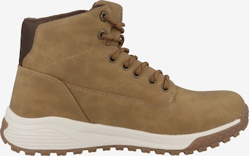 FILA Lace-Up Boots in Beige