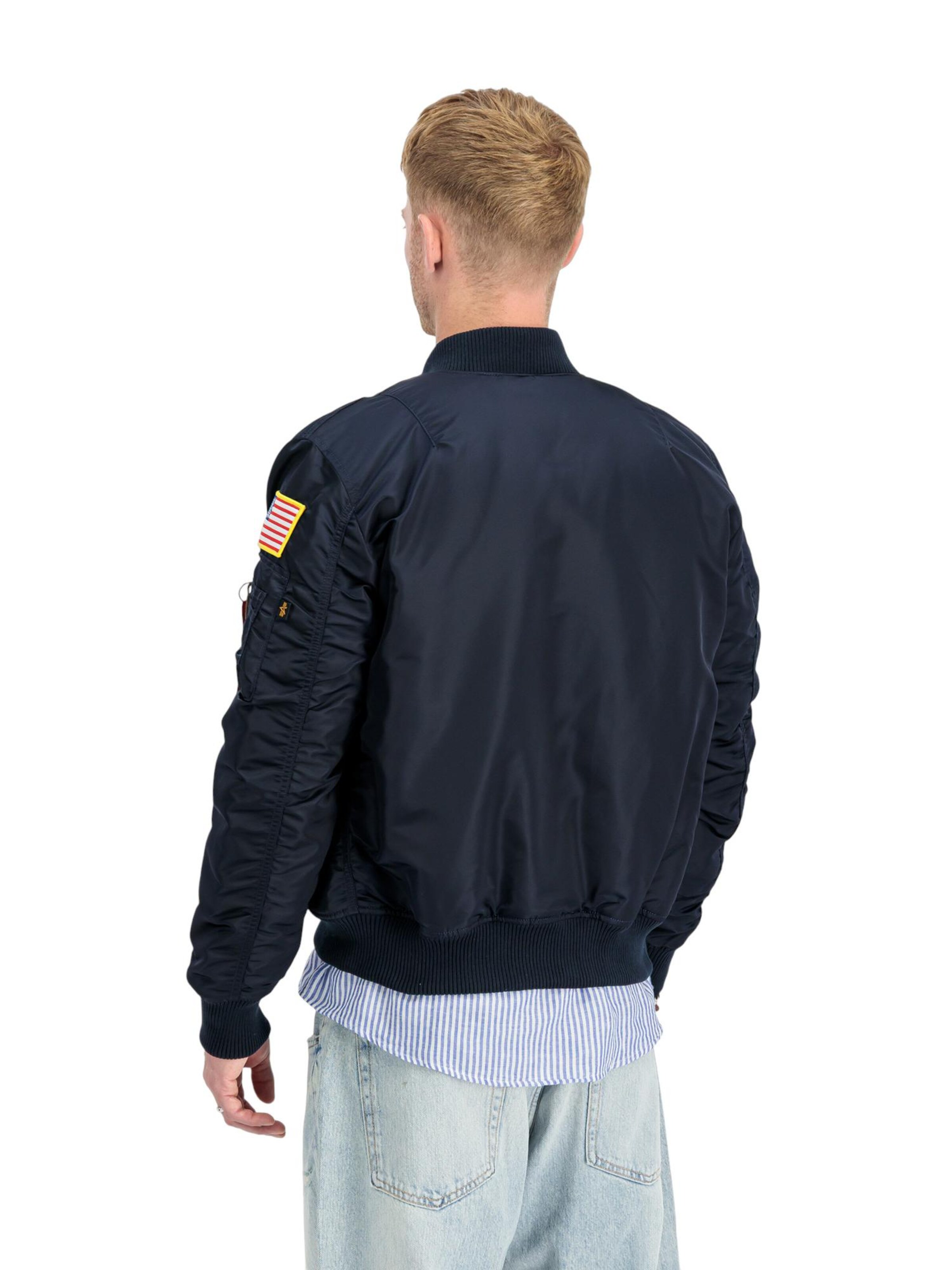 ALPHA INDUSTRIES Between-Season Jacket 'Nasa' in Blue