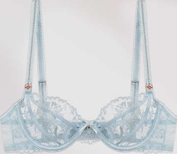 Reggiseno 'Raffaella' di Gianna Bellucci in blu: frontale