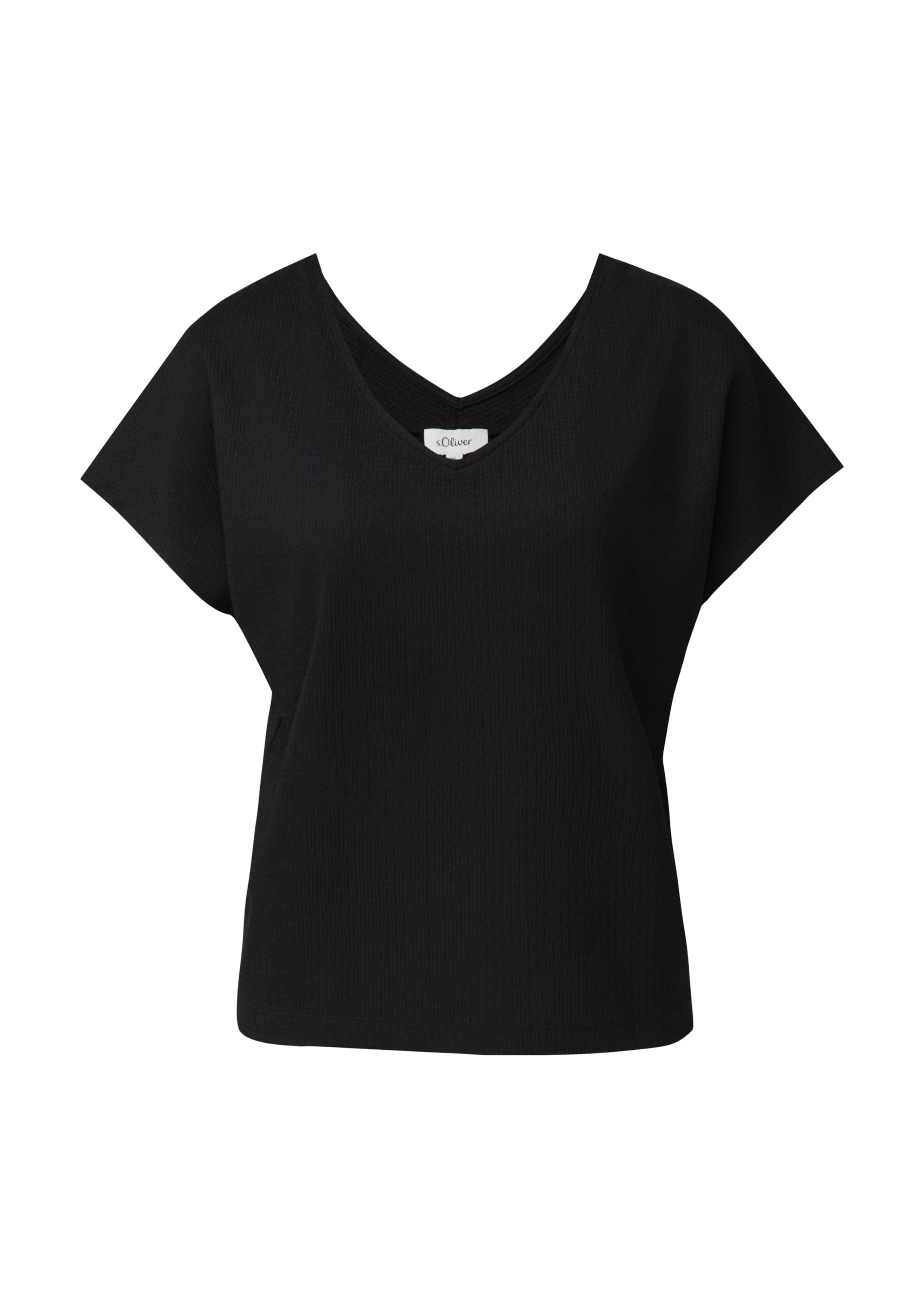 T-shirt s.Oliver en noir : devant