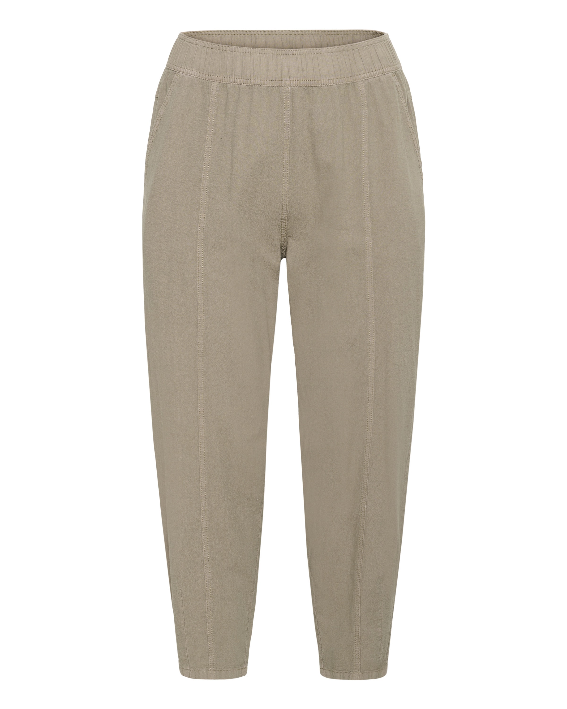 KAFFE CURVE Normální Kalhoty 'Nana' – béžová: přední strana