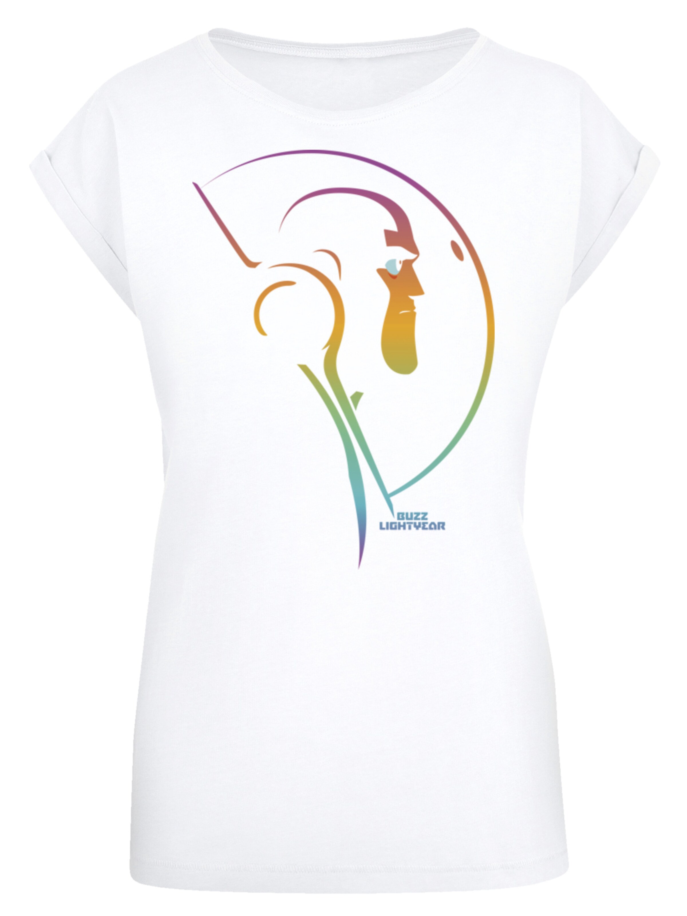 F4NT4STIC T-Shirt 'Buzz Lightyear Stare' in Weiß: Vorderseite