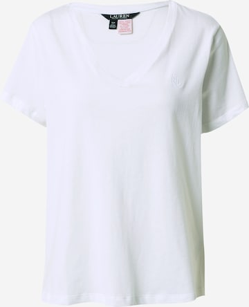 Lauren Ralph Lauren Pajama Shirt in White: front