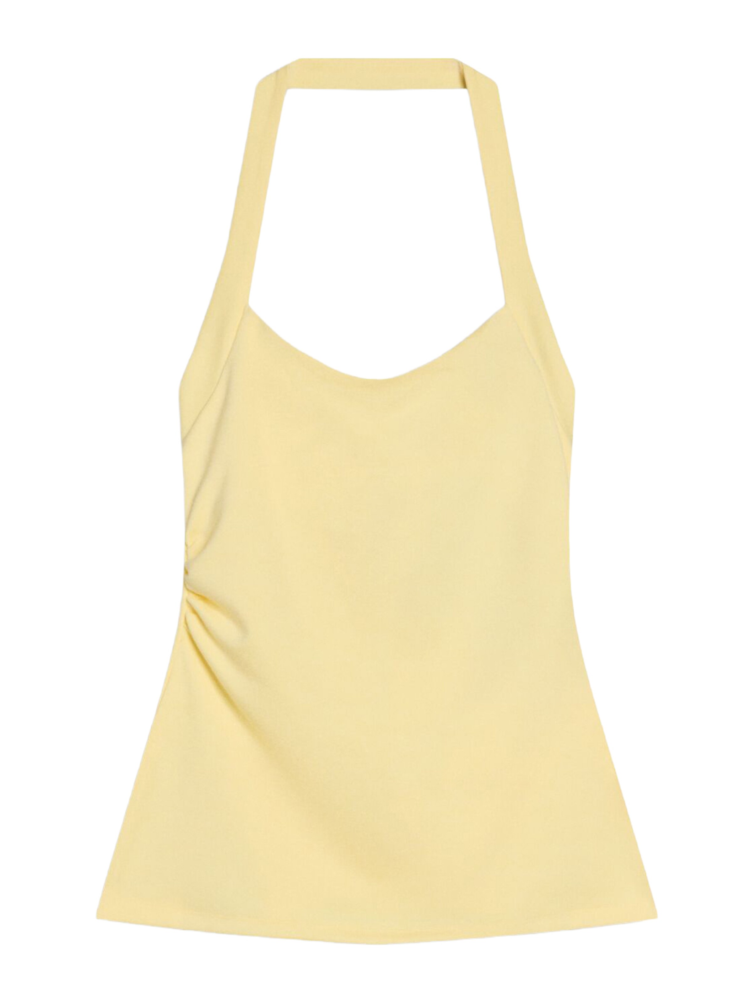 Bershka Top | rumena barva: sprednja stran