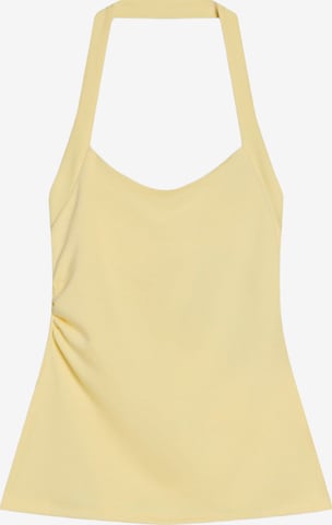 Bershka Top | rumena barva: sprednja stran