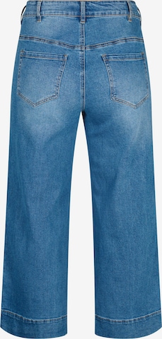 Zizzi Wide Leg Jeans i blå