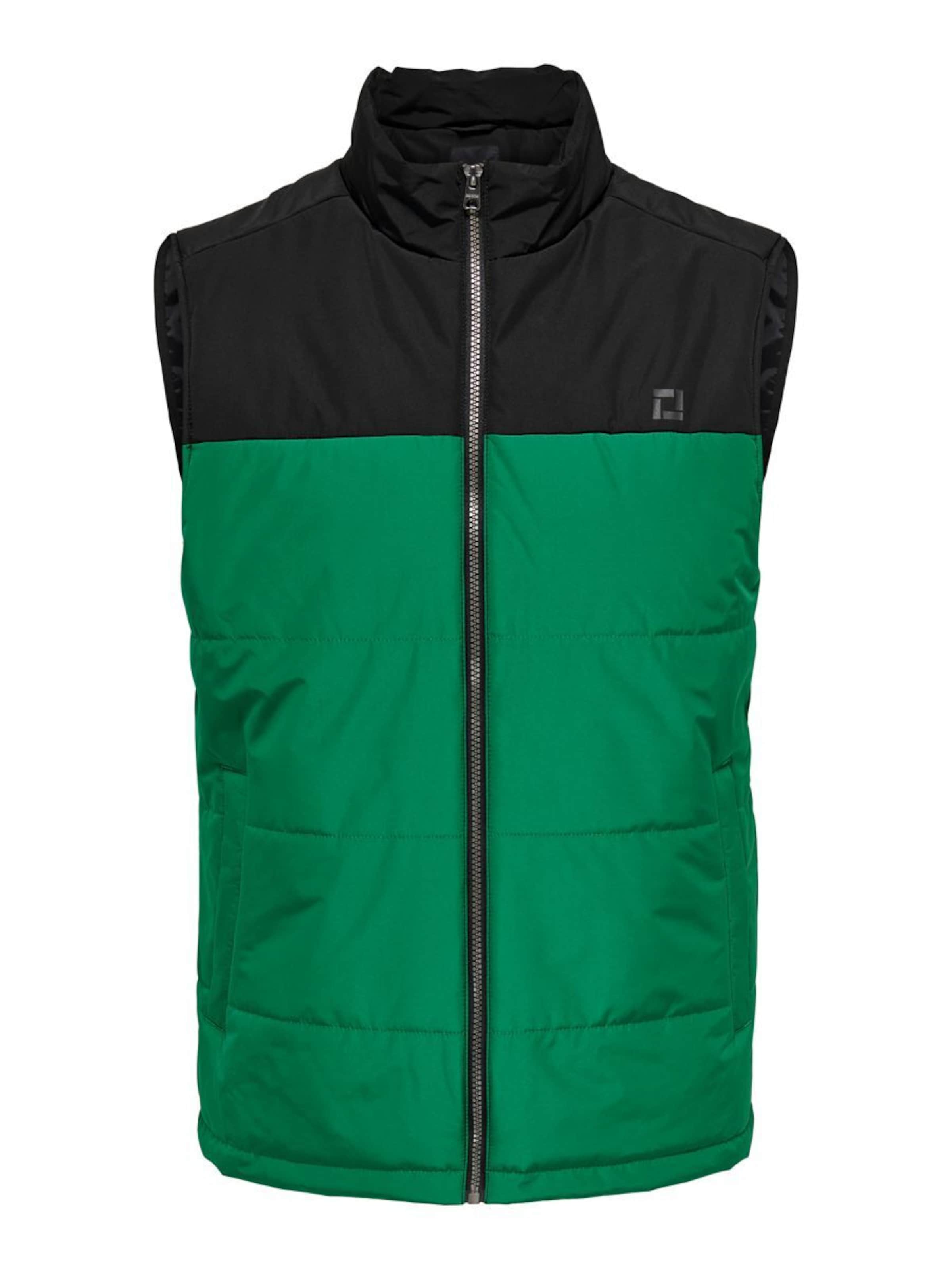 Only & Sons - Chaleco en verde: frente