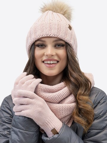 Vivisence Beanie '70100' in Pink: front