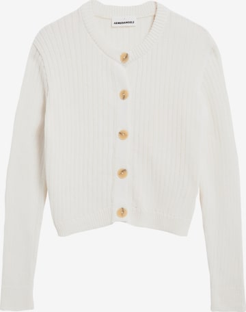 ARMEDANGELS Gebreid vest in Wit: voorkant