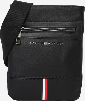 TOMMY HILFIGER Skuldertaske i sort: forside