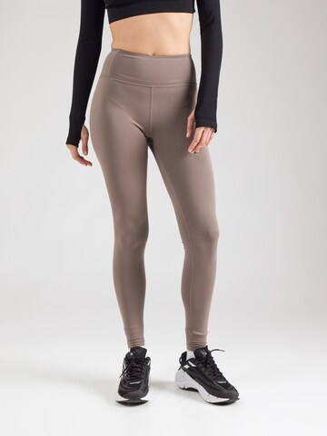 Skinny Pantalon de sport 'FLOAT' Girlfriend Collective en marron : devant