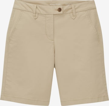 Loosefit Pantalon chino TOM TAILOR en beige : devant