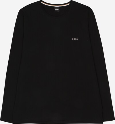 BOSS Majica 'Mix&Match LS-Shirt R' | črna / bela barva, Prikaz izdelka