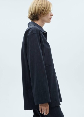 MANGO Between-Season Jacket 'Onix' in Blue