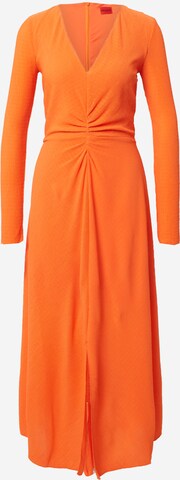 HUGO - Vestido 'Keglissy' em laranja: frente