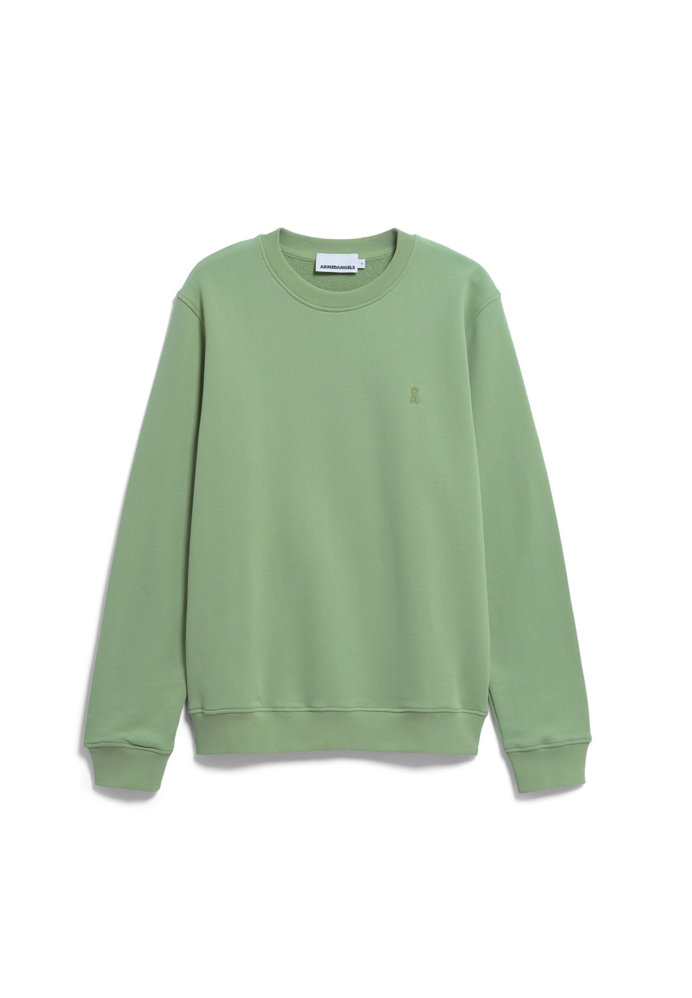 ARMEDANGELS Sweatshirt 'BAARO' in Groen: voorkant