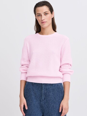 b.young Pullover 'Neram' in Pink: Vorderseite
