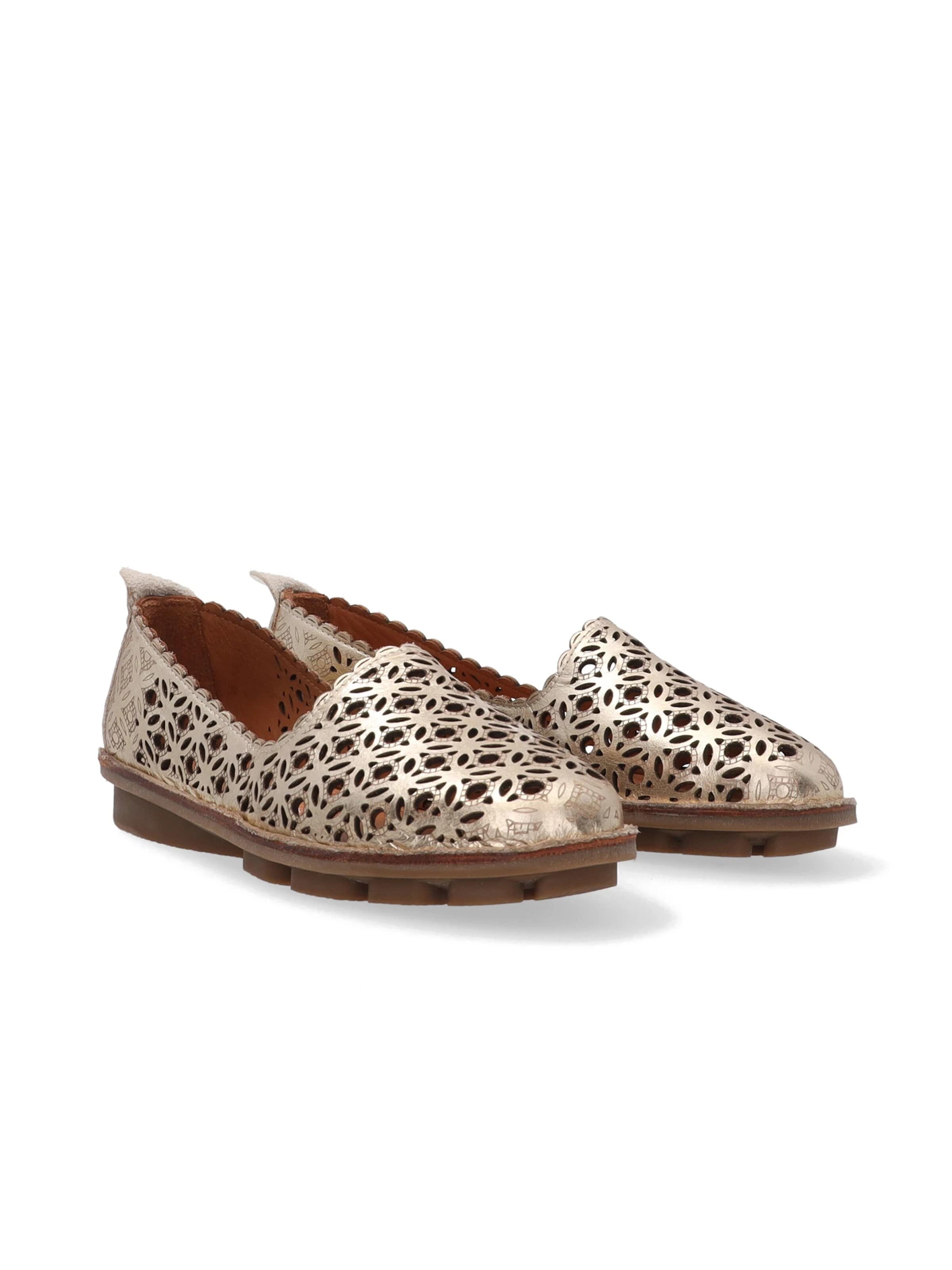 VENEZIA Moccasins in Gold
