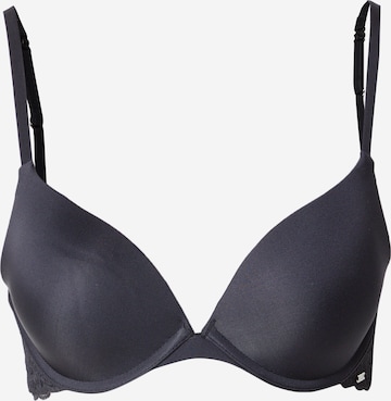 Hunkemöller T-Shirt Rintaliivi 'Angie' värissä musta: etupuoli