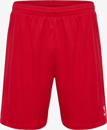 Hummel Workout Pants in Red: front