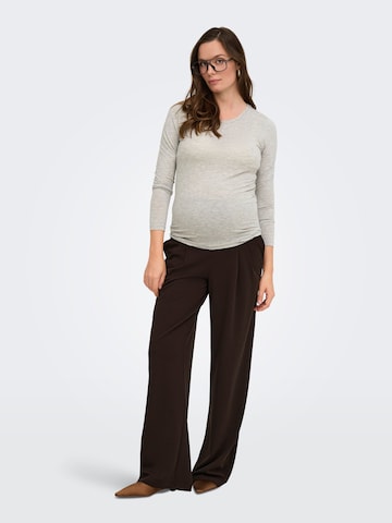 Wide Leg Pantalon à pince 'OLMBang' Only Maternity en marron