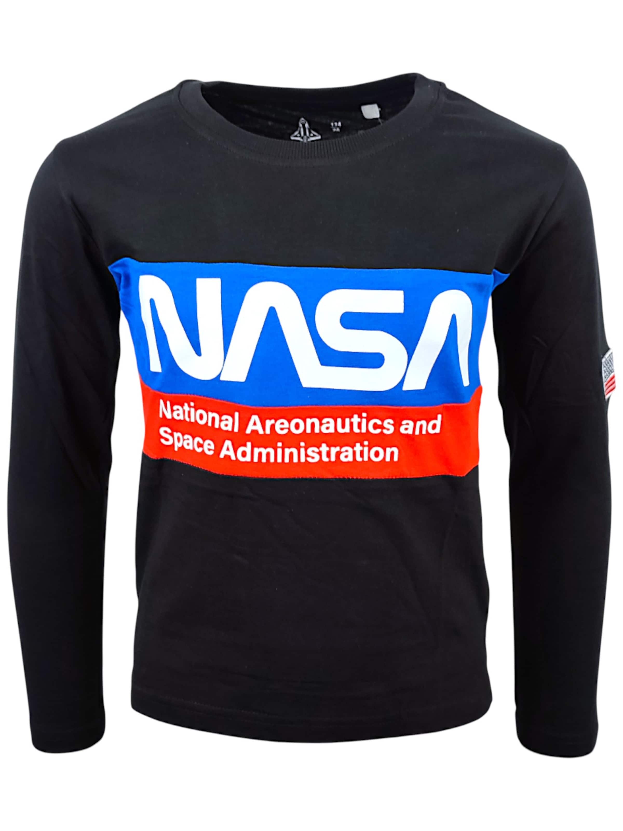 NASA Shirt 'NASA' in Black: front