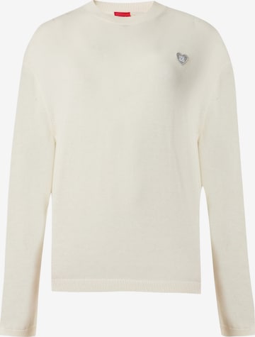 Pullover 'Sessiria' di HUGO in bianco: frontale