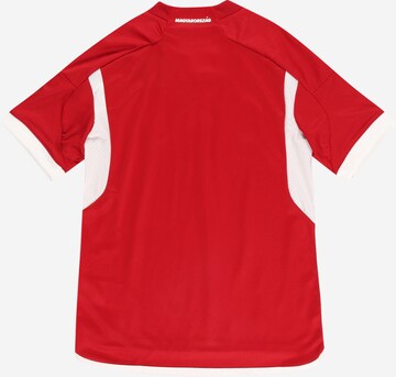 ADIDAS PERFORMANCE - Camisa funcionais 'Hungary 22 Home' em vermelho