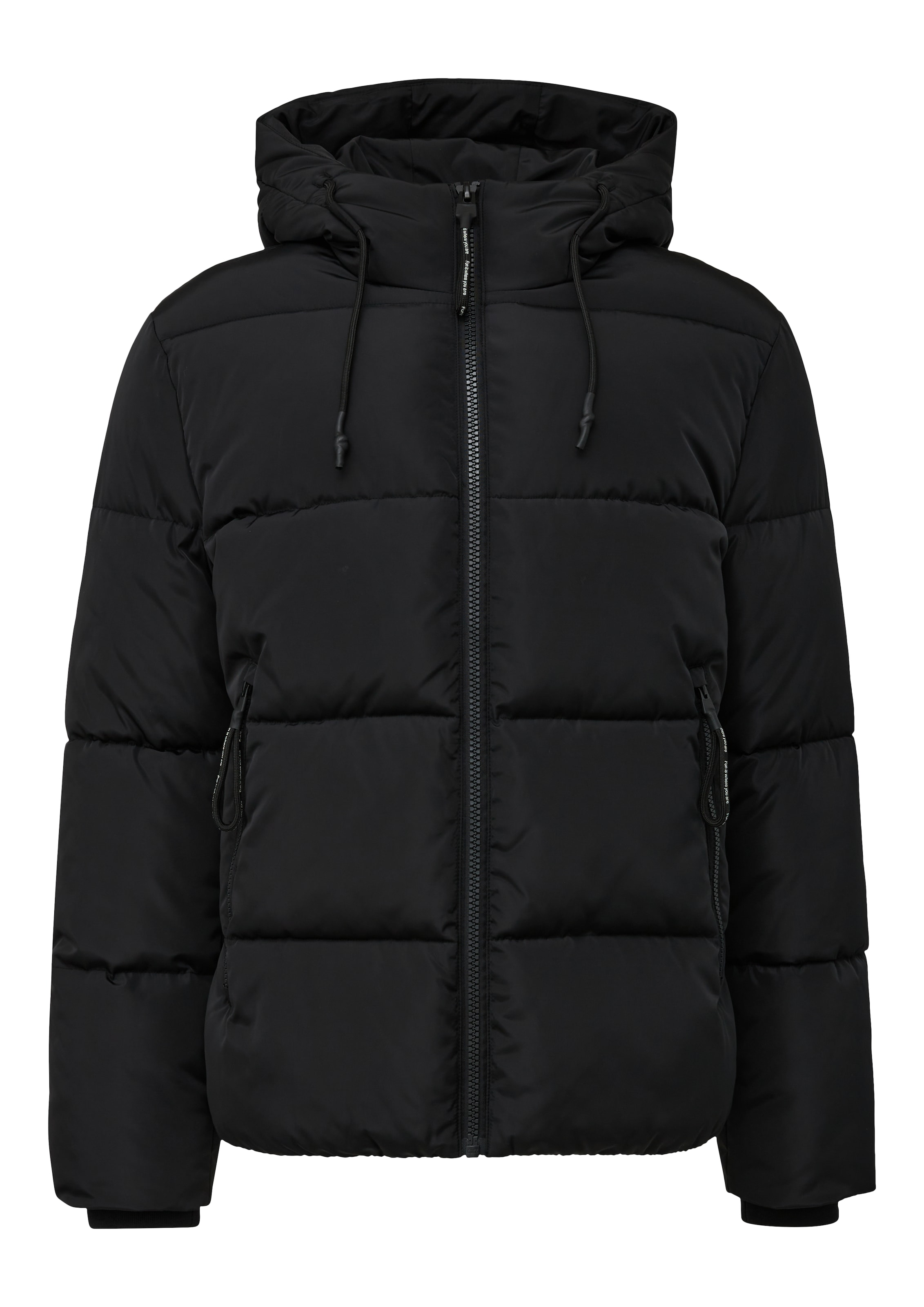 QS - Chaqueta de invierno en negro: frente