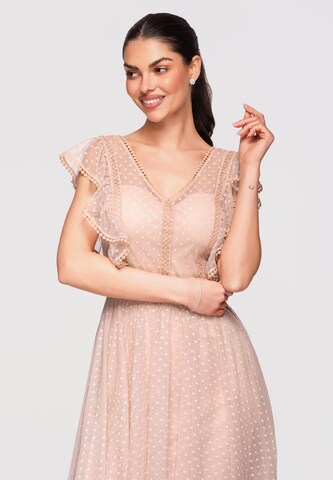 Ombre Avondjurk in Beige