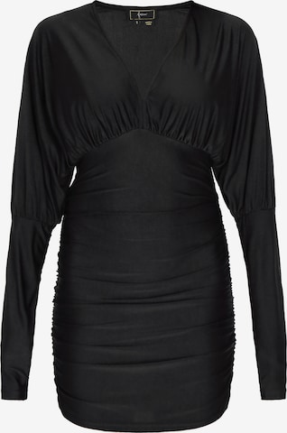 Robe de cocktail faina en noir : devant