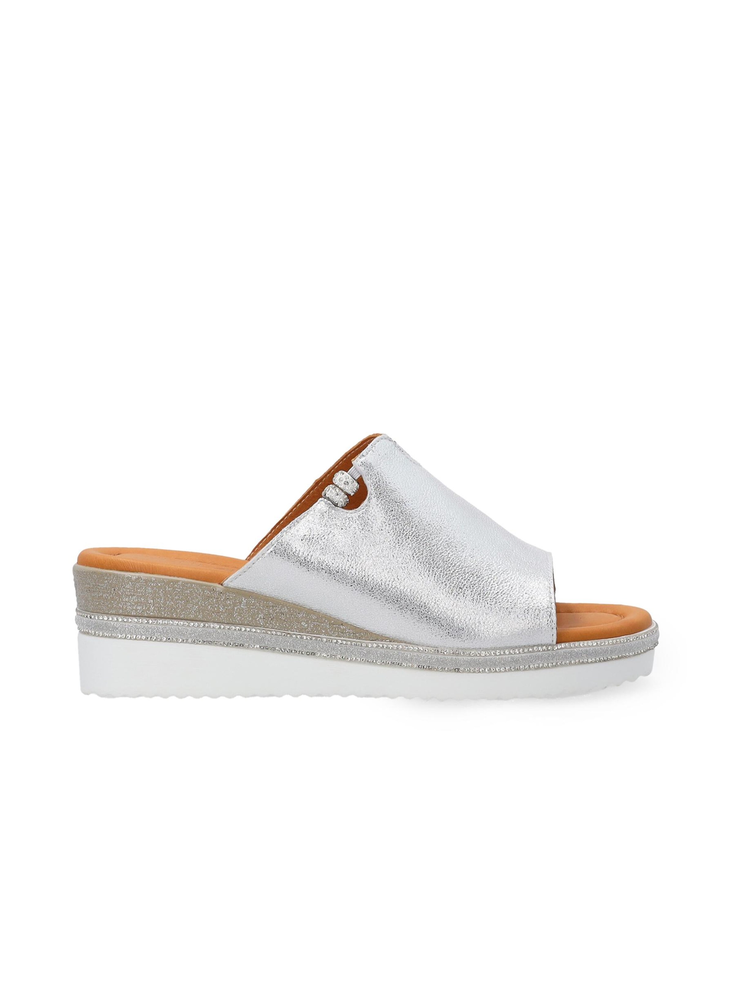 VENEZIA Pantolette‌‌‌‌‌‌‌‌‌ in Silber: Vorderseite
