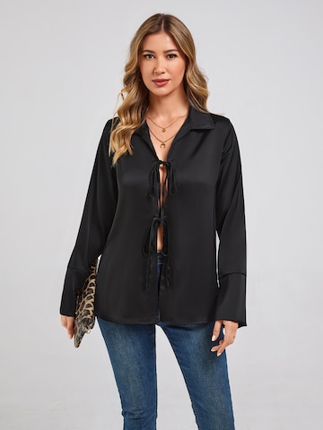 LapaPlus Blus 'Women Shirt' i svart: framsida