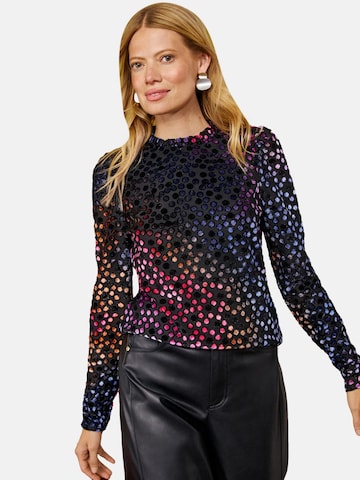Top di love & roses in nero: frontale