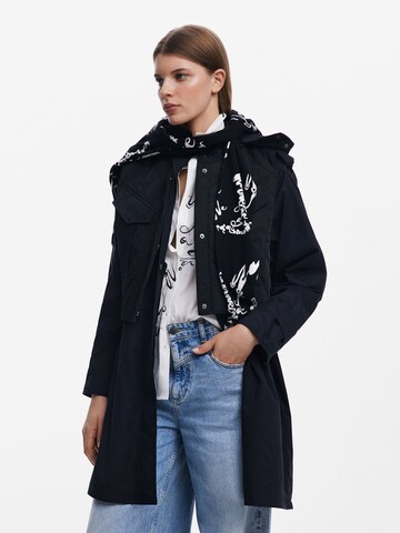 Desigual Between-seasons coat in Black: front
