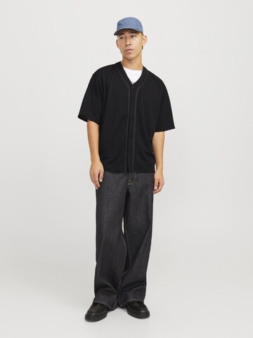 JACK & JONES Comfort fit Button Up Shirt in Black