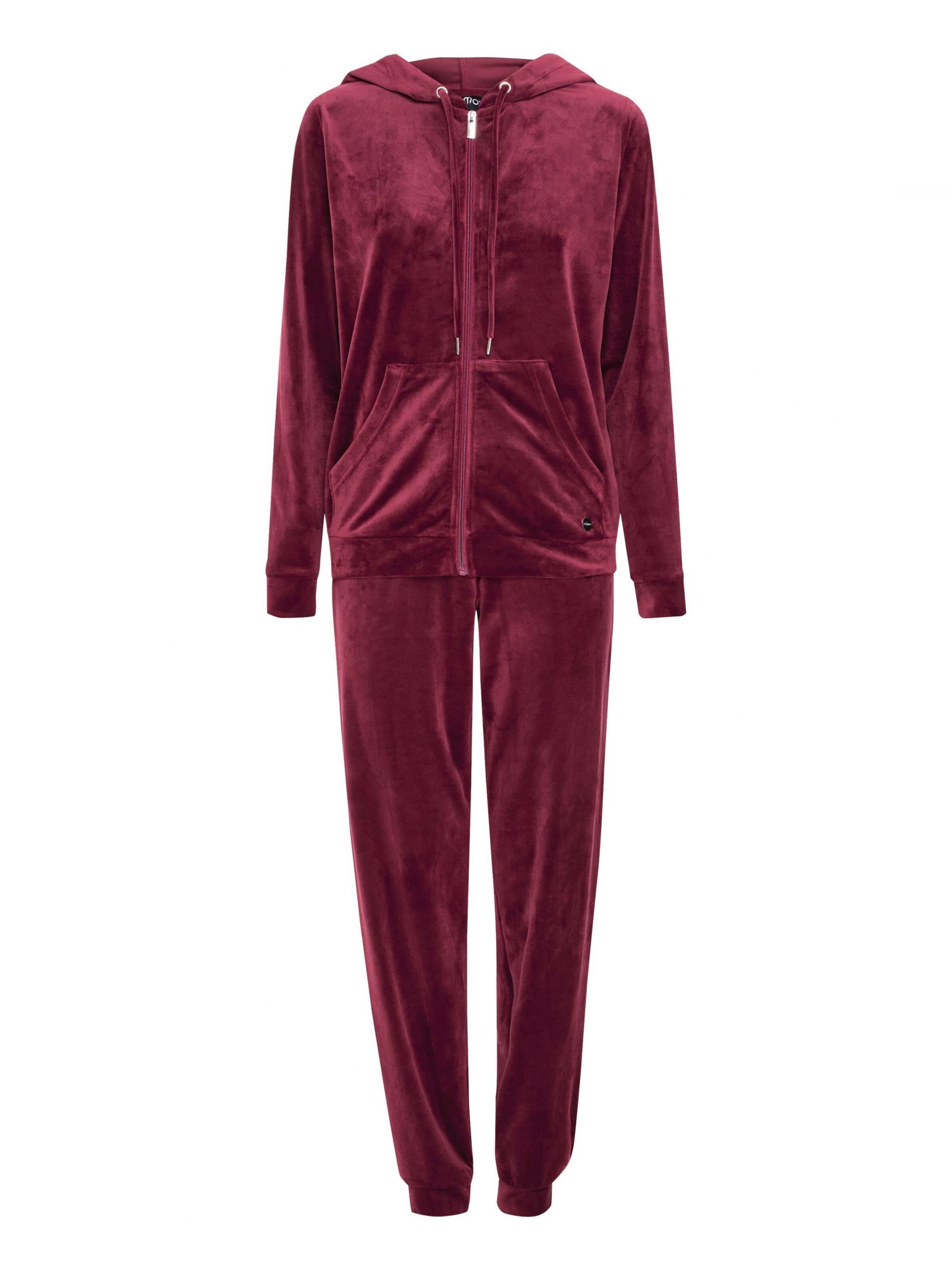 Oxmo Hausanzug in Rot: Vorderseite