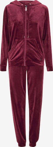 Survêtement Oxmo en rouge : devant