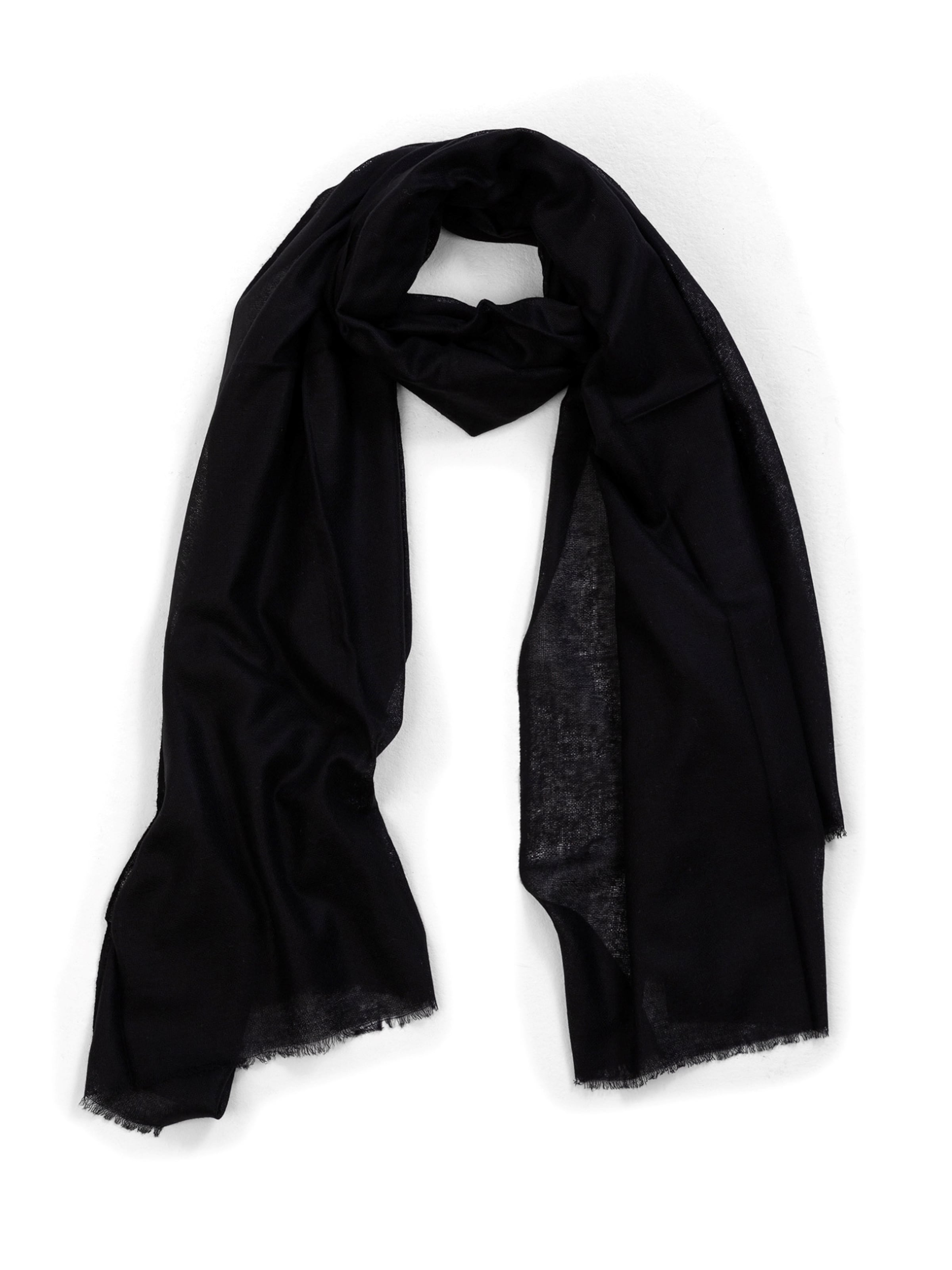 CASH-MERE.CH Scarf in Black: front