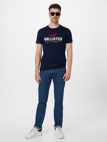 HOLLISTER Tričko 'EMEA' – modrá