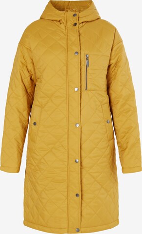 Usha Between-Seasons Coat in Yellow: front