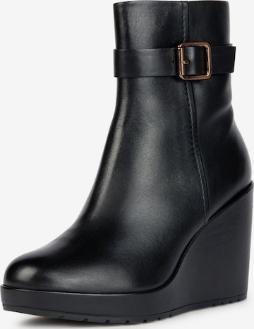 GEOX Ankle Boots in Black: front