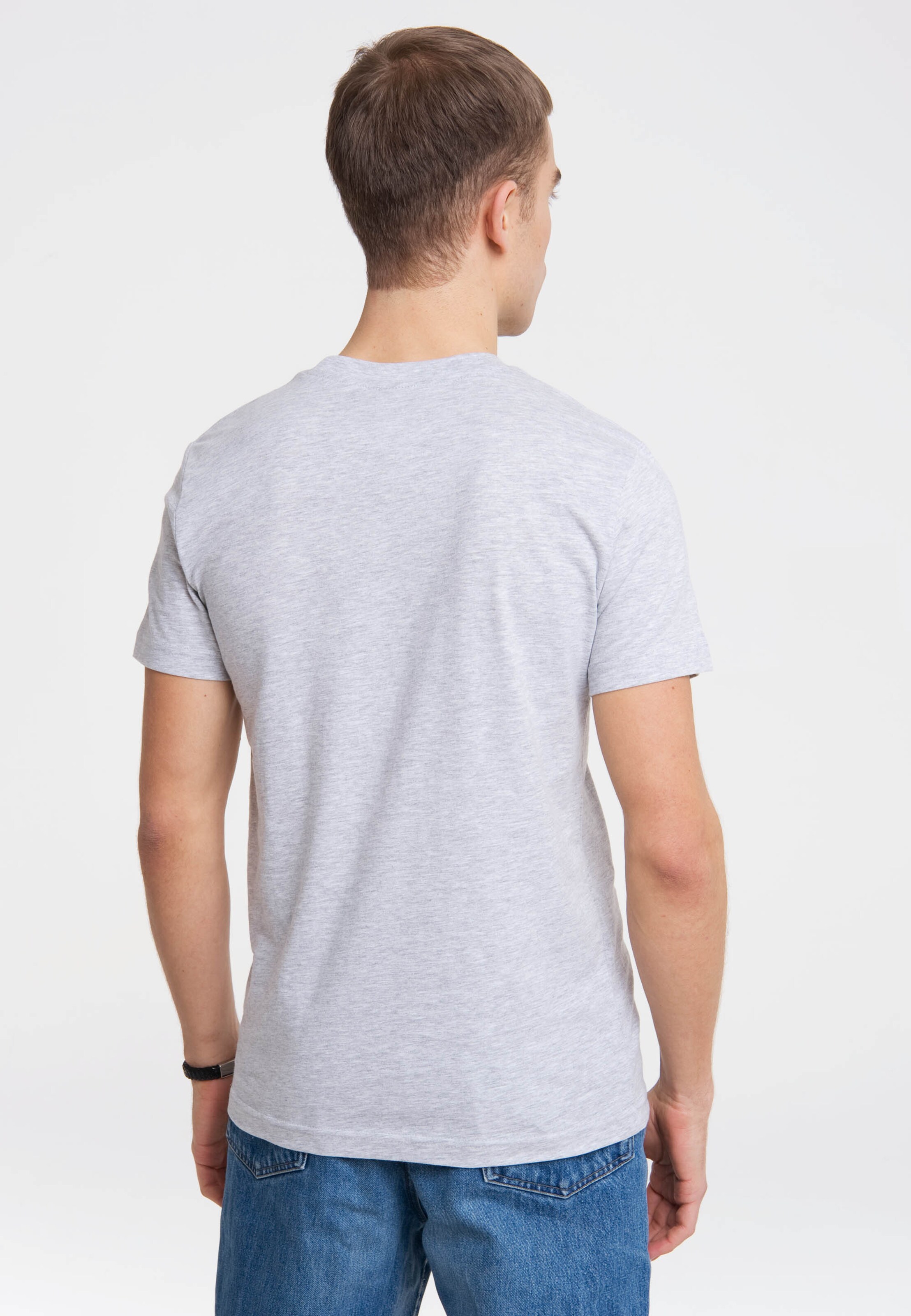 Männer Shirts LOGOSHIRT T-Shirt 'Batman' in Grau - NL64385 Männer Shirts LOGOSHIRT T-Shirt 'Batman' in Grau - NL64385